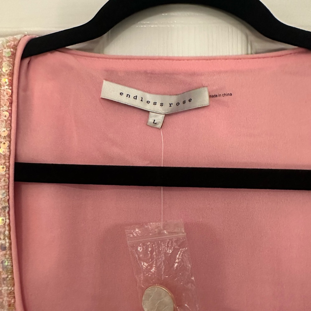 Endless Rose Pastel Tweed Mini Dress - Picture 4 of 4